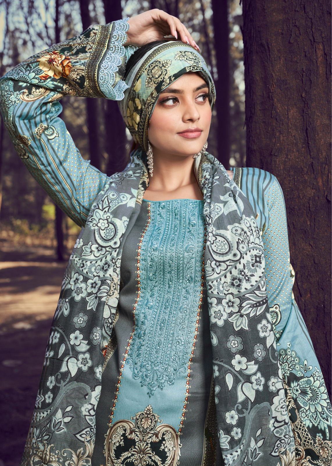 AZA Hermitage 1001-1007 Wholesale Pakistani Dress Material Catalog